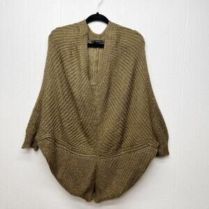 Vertigo Ribbed Balloon Sweater Womens Medium Lightweight Warm Cozy Long Length